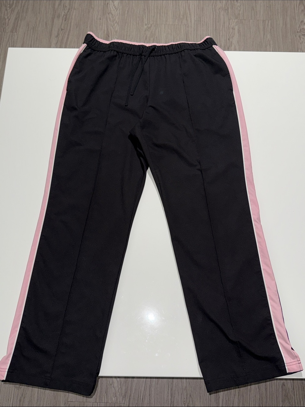 made for life Black Pants with Light Pink Waistband Size L